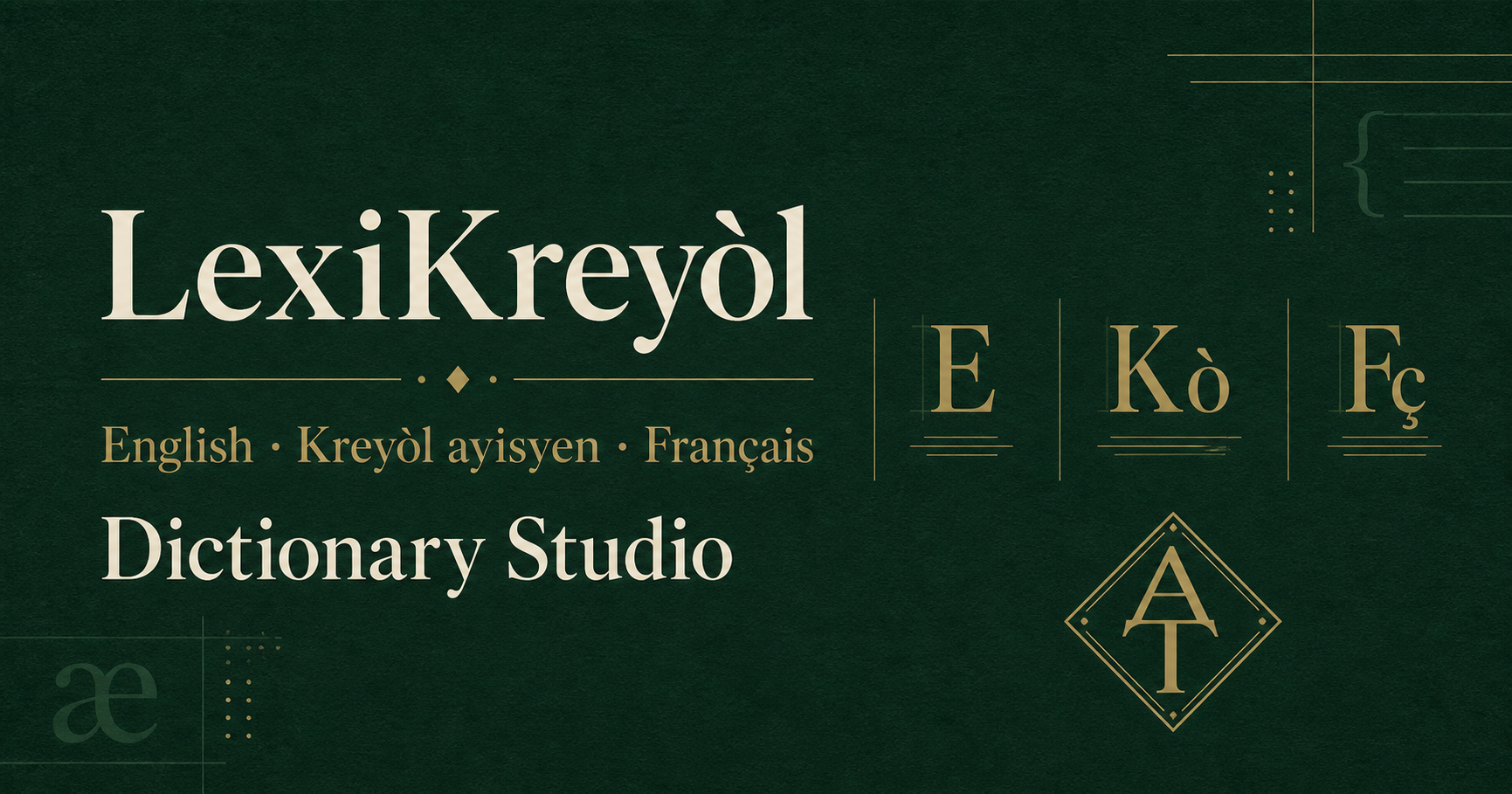LexiKreyòl - English, Kreyòl ayisyen and Français